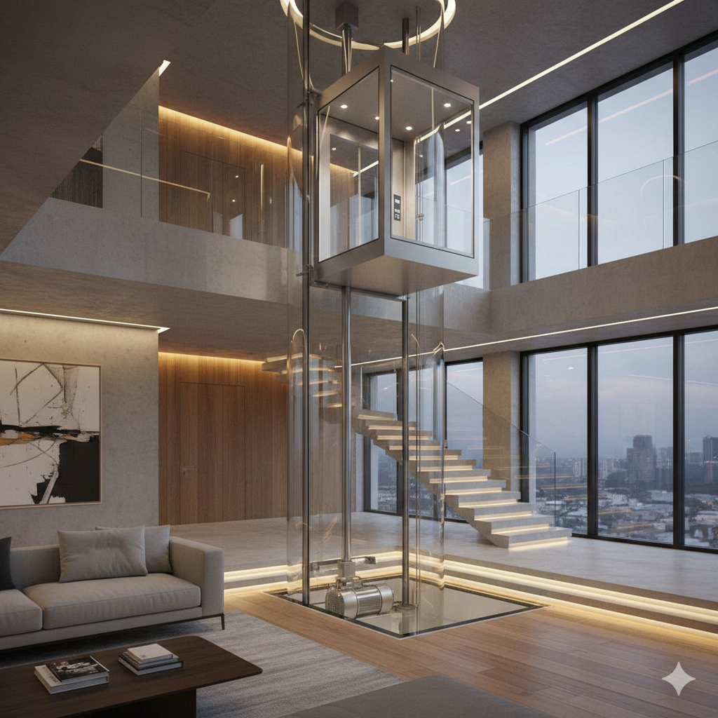 Hydraulic passenger lift